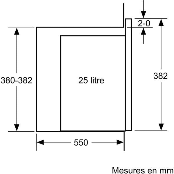 Micro-ondes Encastrable - Bosch Série 6 - Bfl554ms0 - Noir / Inox - 59 Bosch