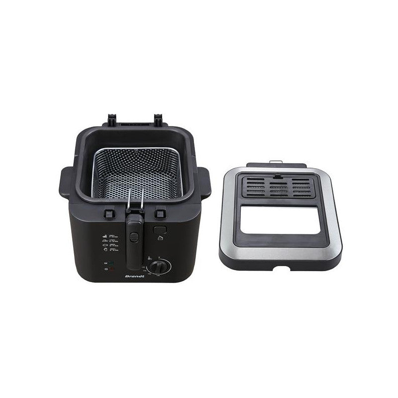 Friteuse Classique 1600w 2,5l 900gr Th° Hublot Couvercle Demontable   - Fri25x2 Brandt