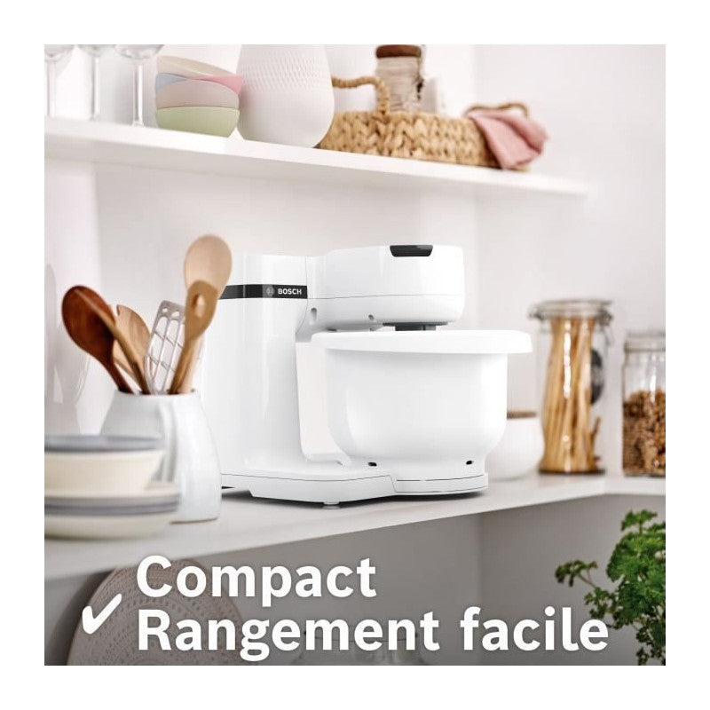 Robot Pâtissier   Serie 2 Mums2aw00 - 700 W - 4 Vitesses - 3,8 L - Blanc Bosch
