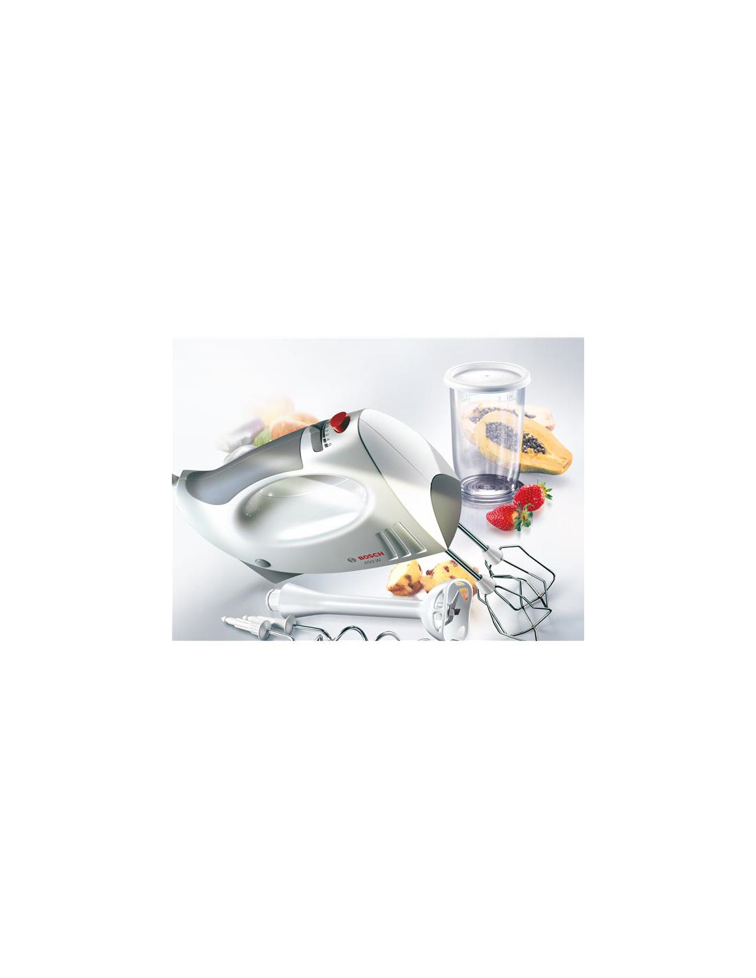 Batteur Et Mixeur Plongeant -mfq3540 - 450 W - 5 Vitesses - Blanc Bosch