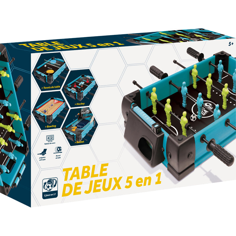 TABLE DE JEUX 5 EN 1