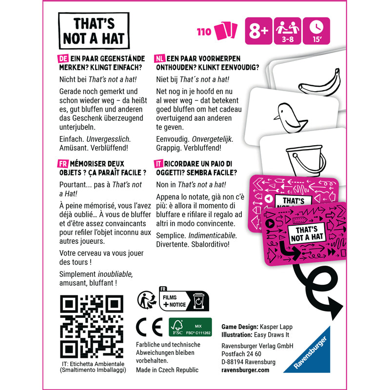 JEU THATS NOT A HAT - RAVENSBURGER