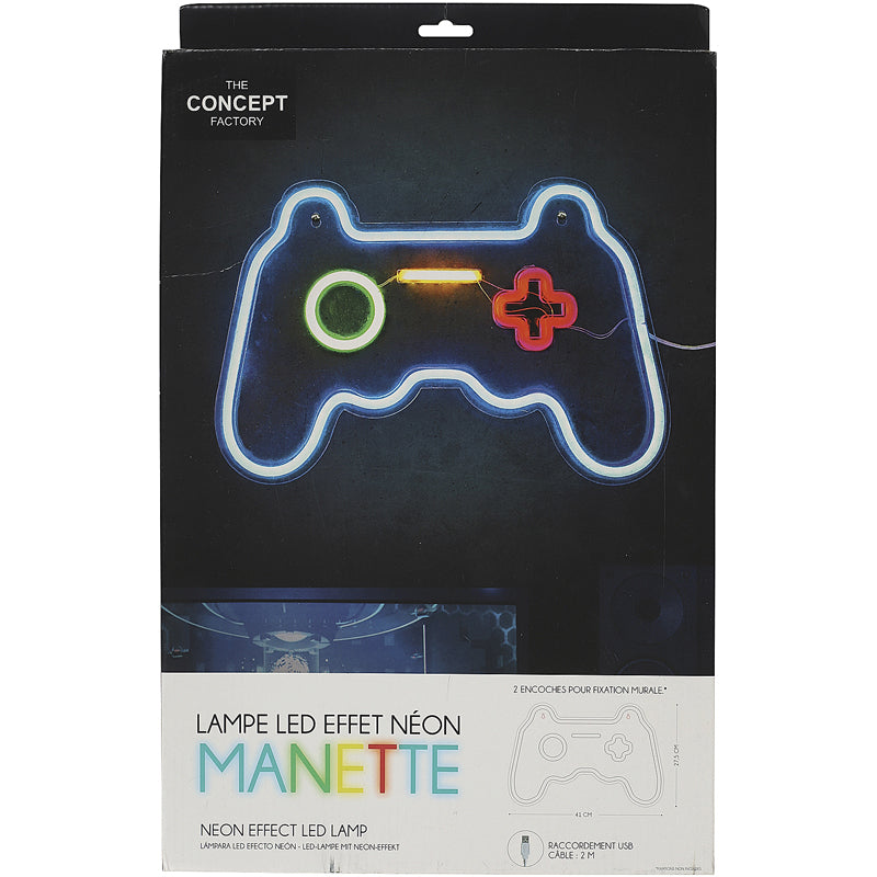 LAMPE TUBE LED MULTICOLORE MANETTE
