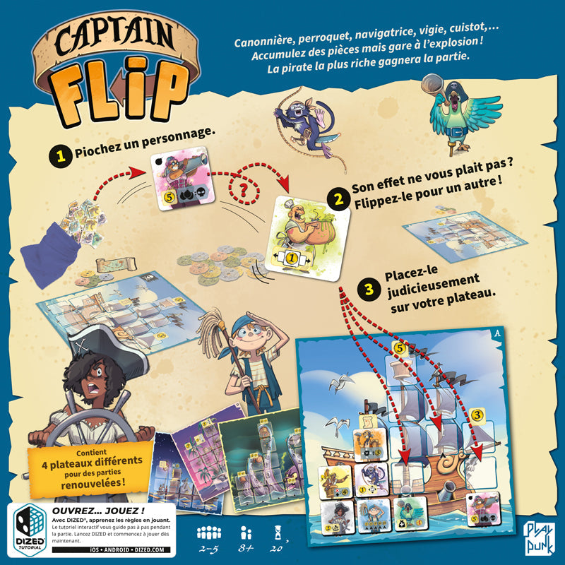 JEU CAPTAIN FLIP - ASMODEE
