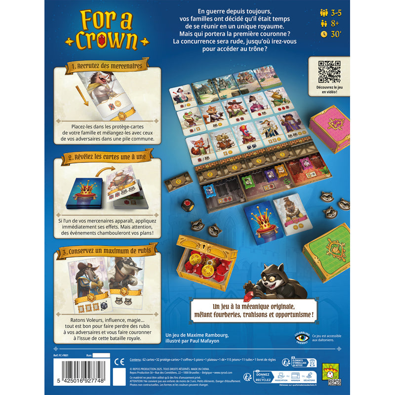 JEU DE CARTES FOR A CROWN