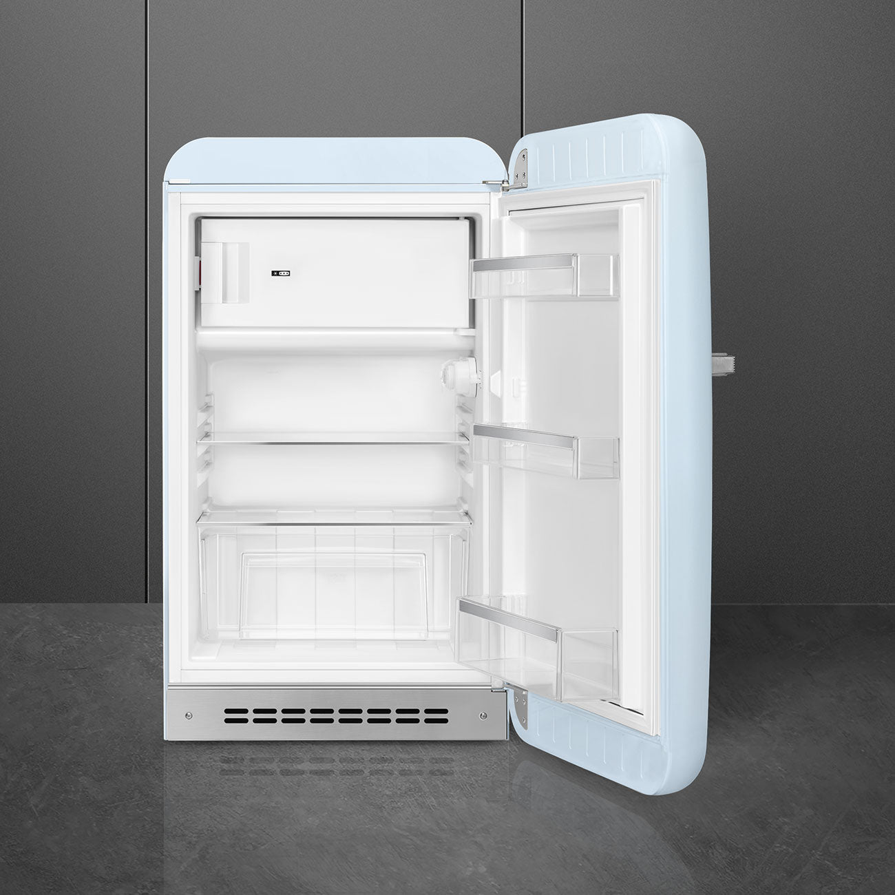 Refrigerator Retro-style Pastel blue Glossy