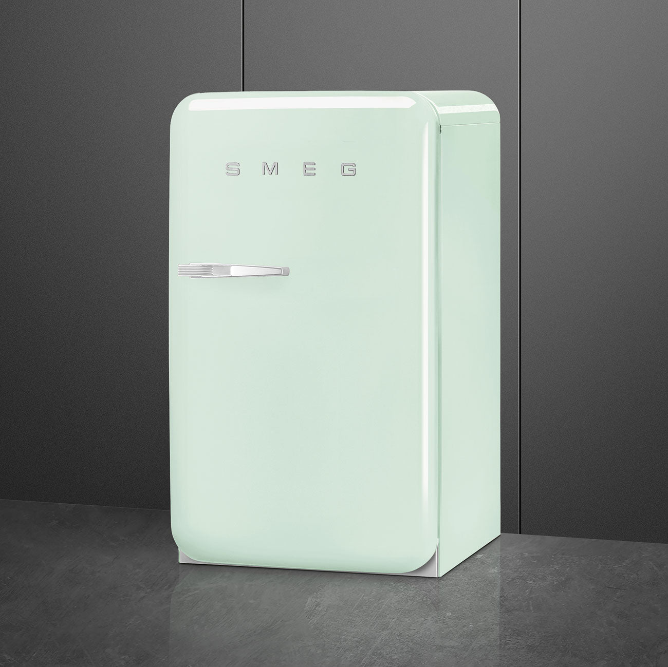 Refrigerator Retro-style Pastel green Glossy
