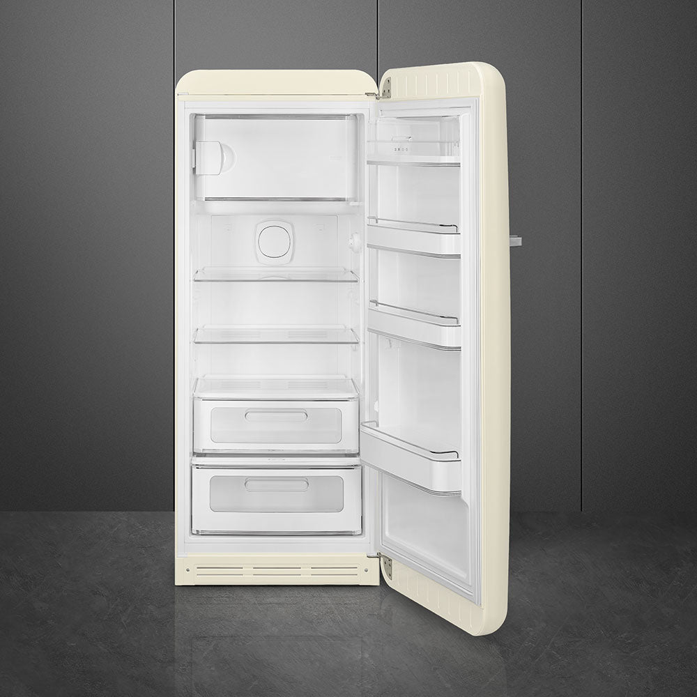 Refrigerator Retro-style Cream Glossy