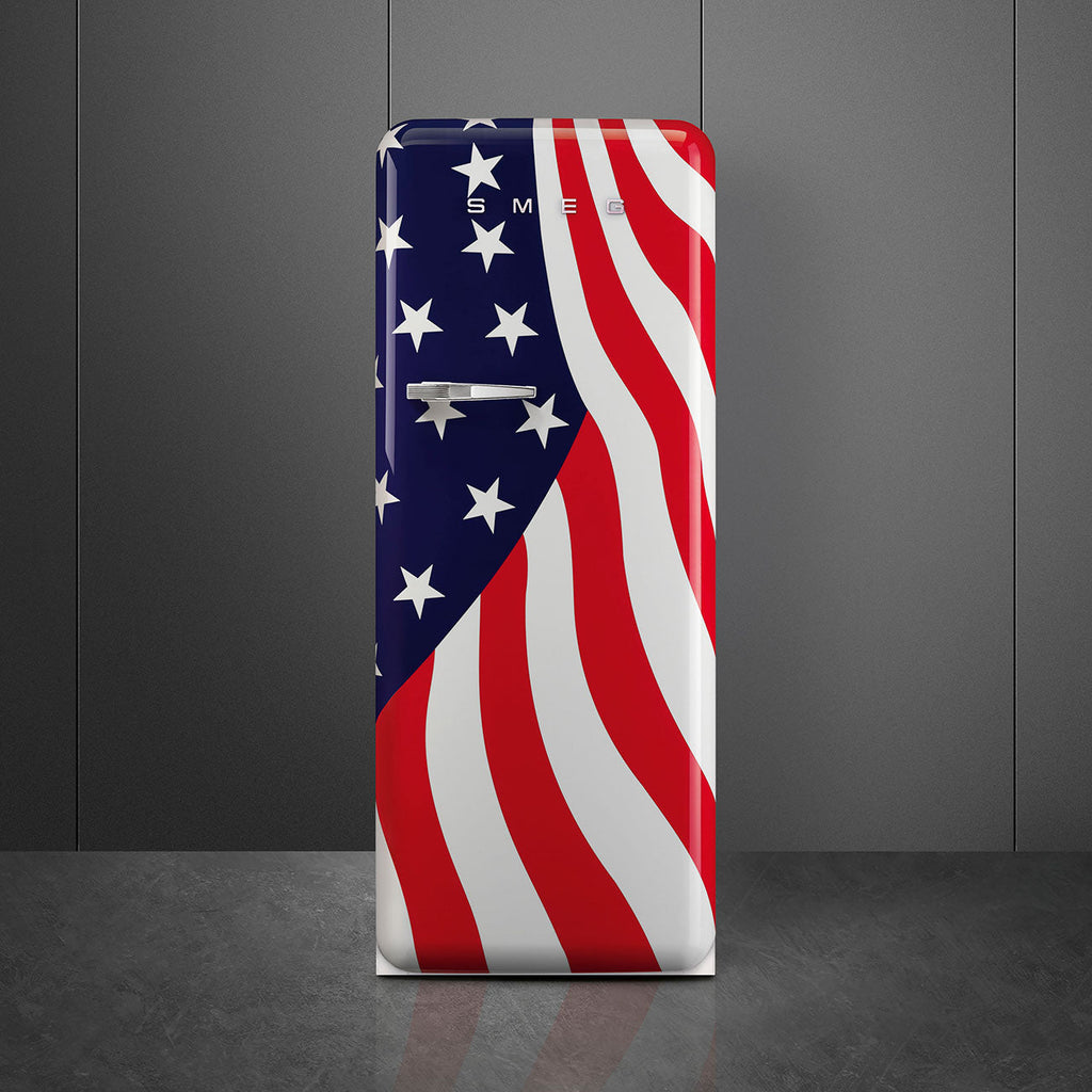 Refrigerator Retro-style Decorated Special American flag Glossy