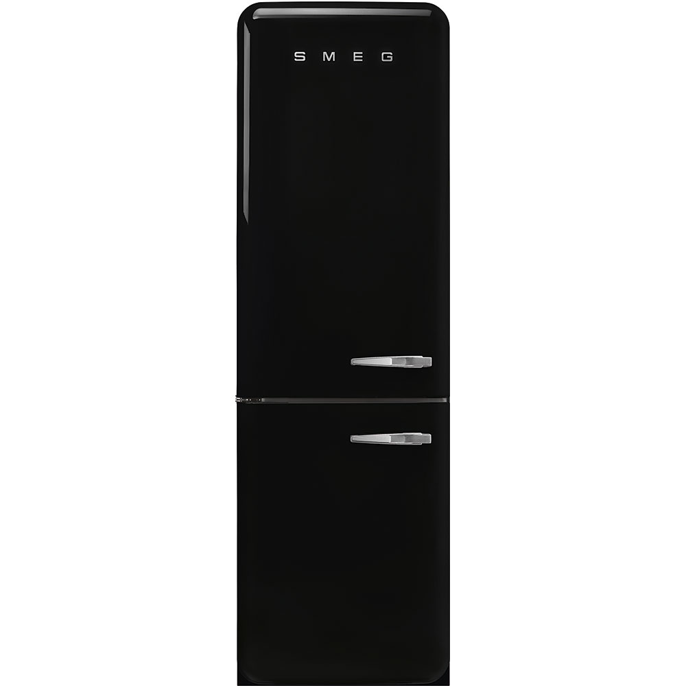 Refrigerator Retro-style Black Glossy