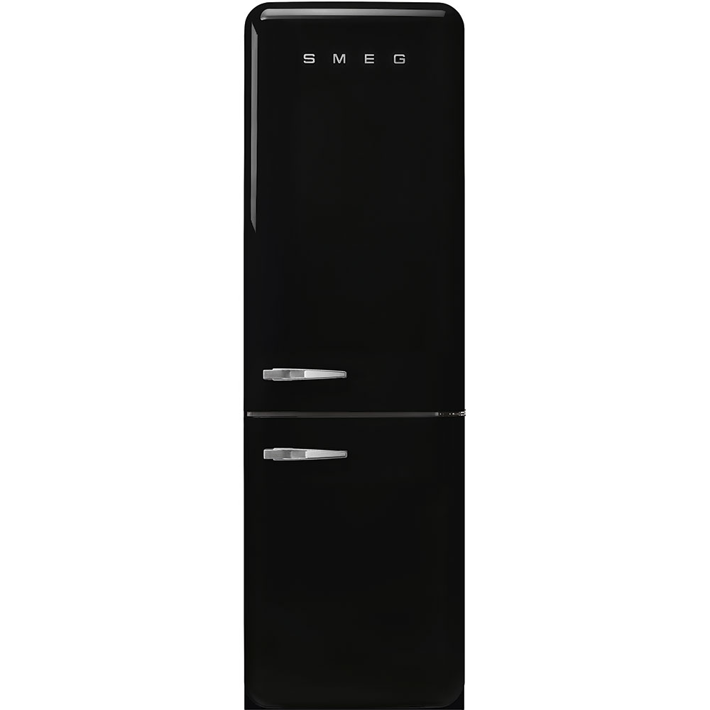 Refrigerator Retro-style Black Glossy