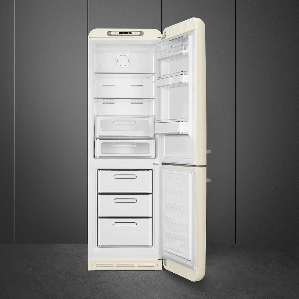 Refrigerator Retro-style Cream Glossy