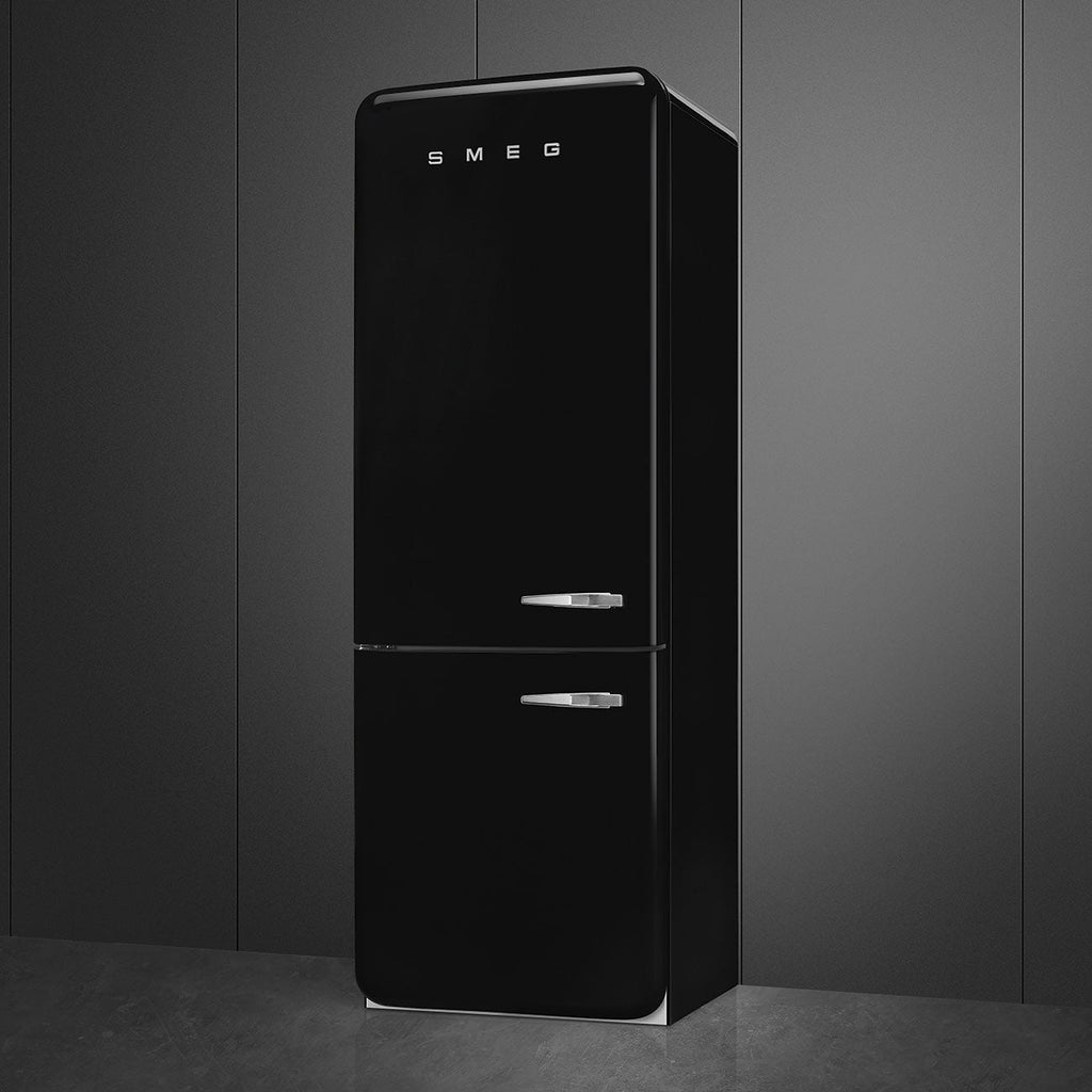 Refrigerator Retro-style Black Glossy
