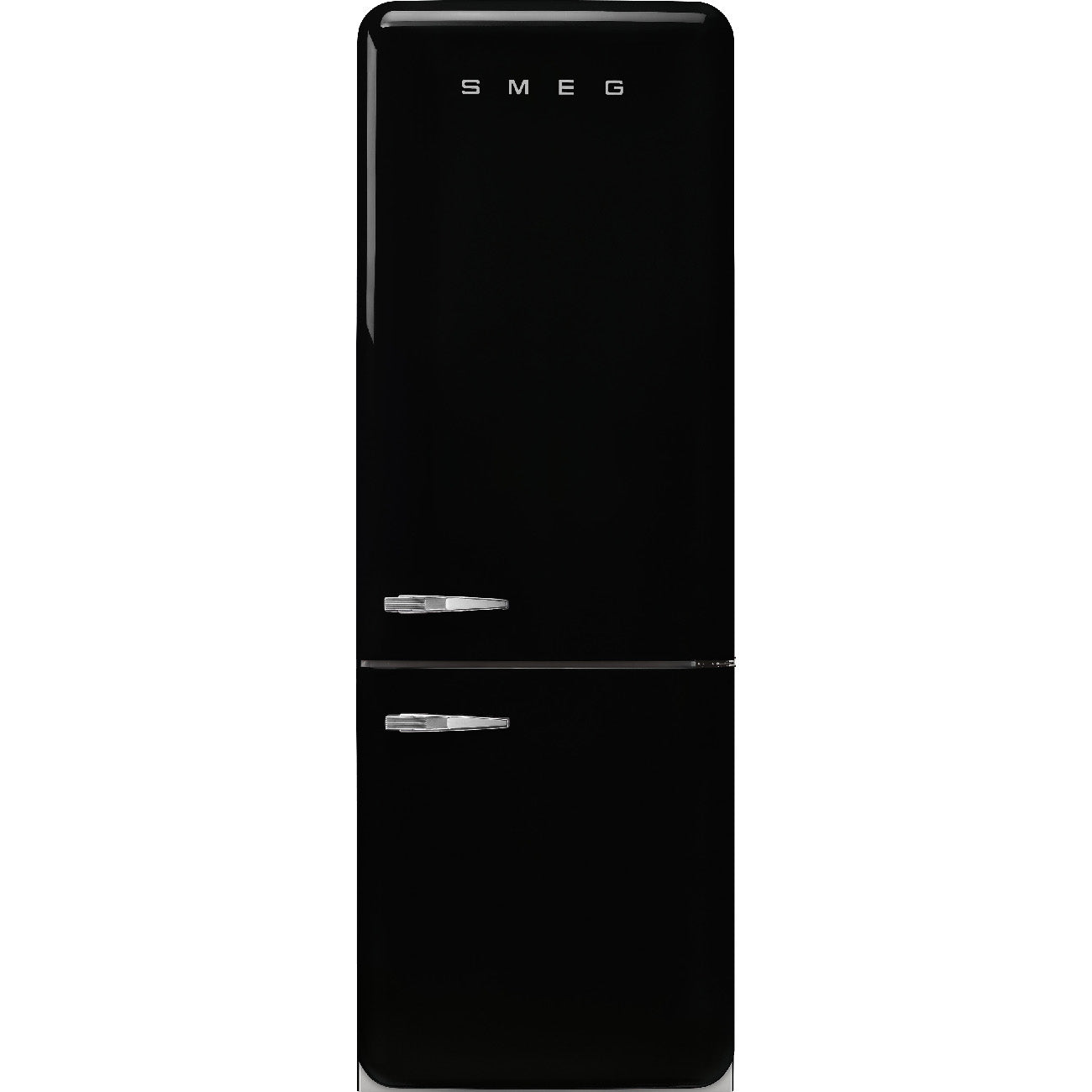 Refrigerator Retro-style Black Glossy