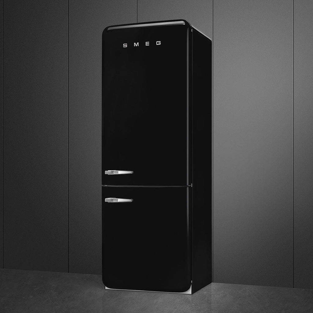 Refrigerator Retro-style Black Glossy