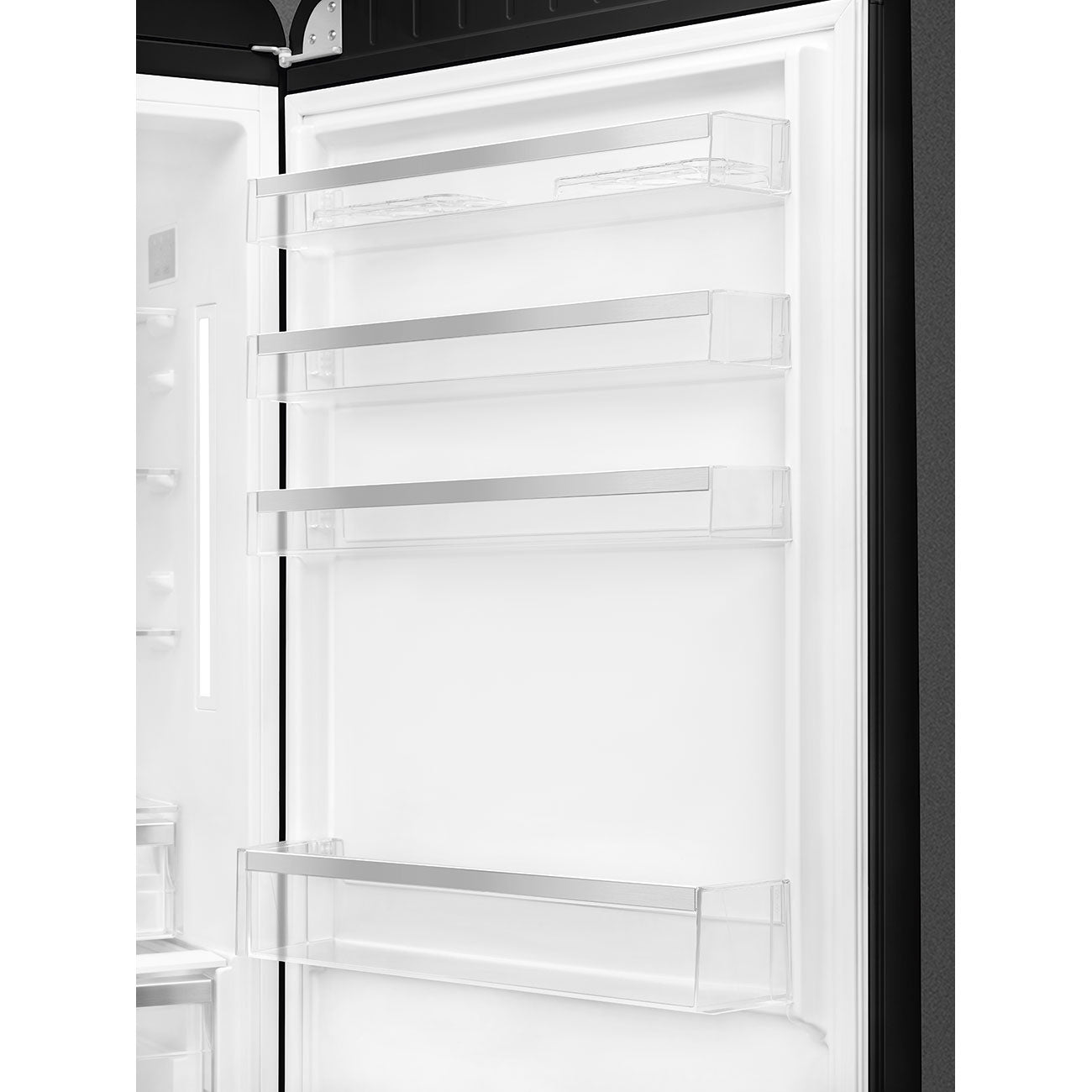 Refrigerator Retro-style Black Glossy