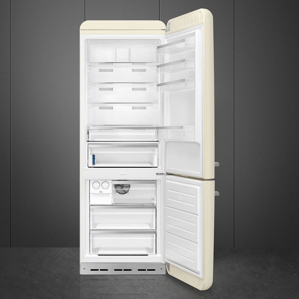 Refrigerator Retro-style Cream Glossy