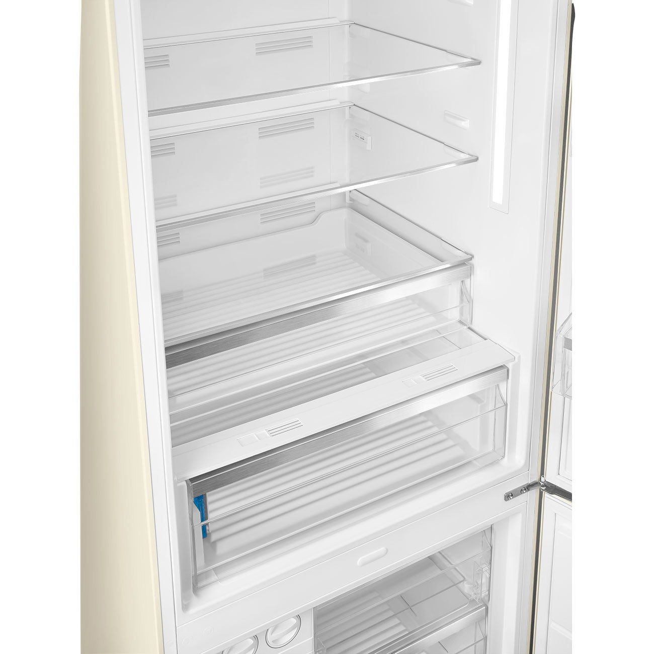 Refrigerator Retro-style Cream Glossy