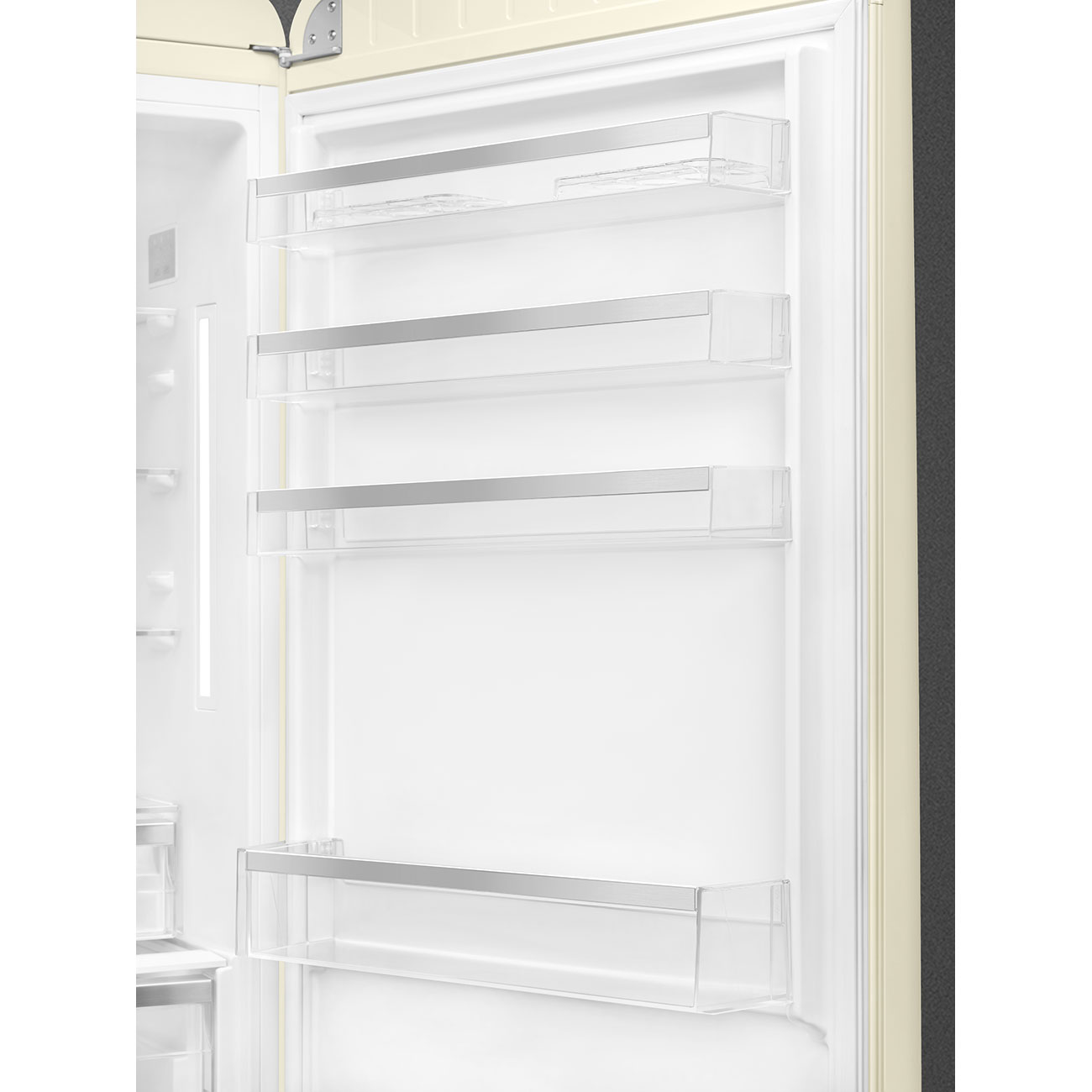 Refrigerator Retro-style Cream Glossy