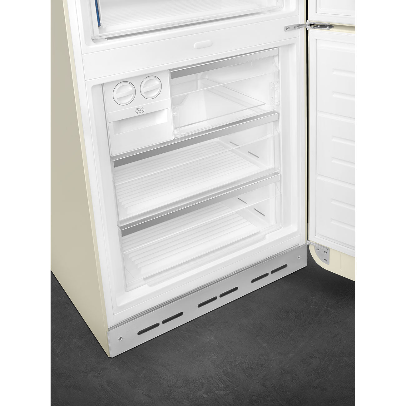 Refrigerator Retro-style Cream Glossy