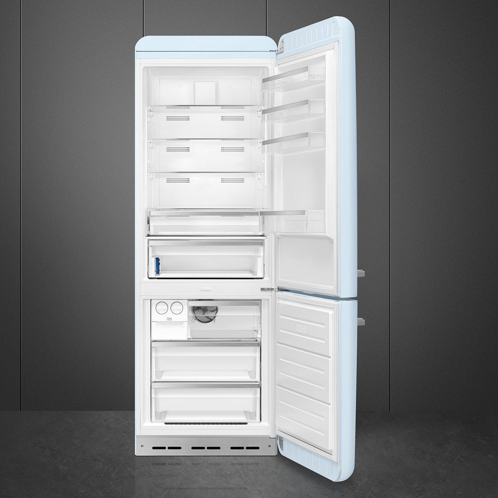 Refrigerator Retro-style Pastel blue Glossy