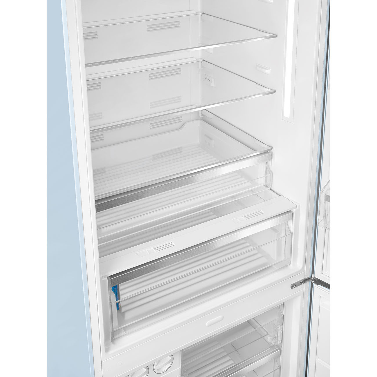 Refrigerator Retro-style Pastel blue Glossy