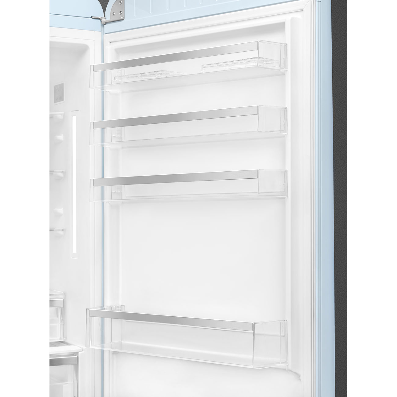 Refrigerator Retro-style Pastel blue Glossy