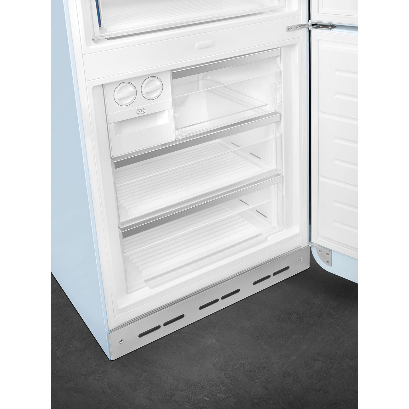 Refrigerator Retro-style Pastel blue Glossy
