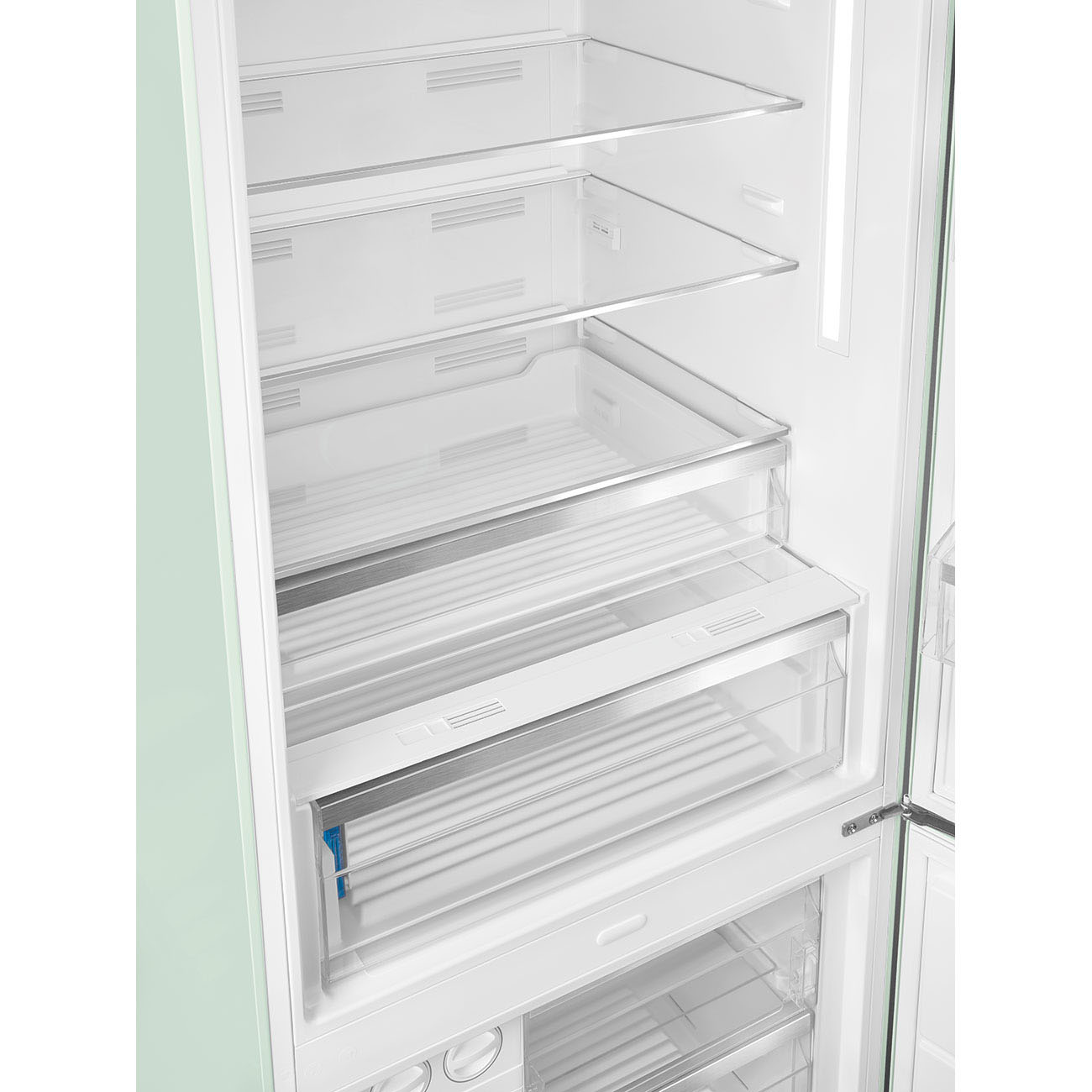 Refrigerator Retro-style Pastel green Glossy