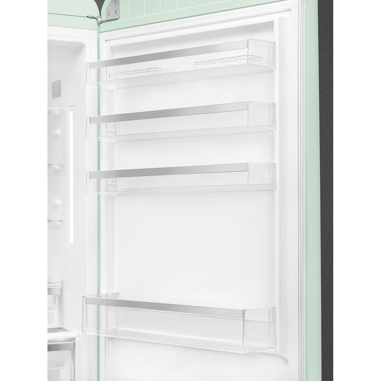Refrigerator Retro-style Pastel green Glossy