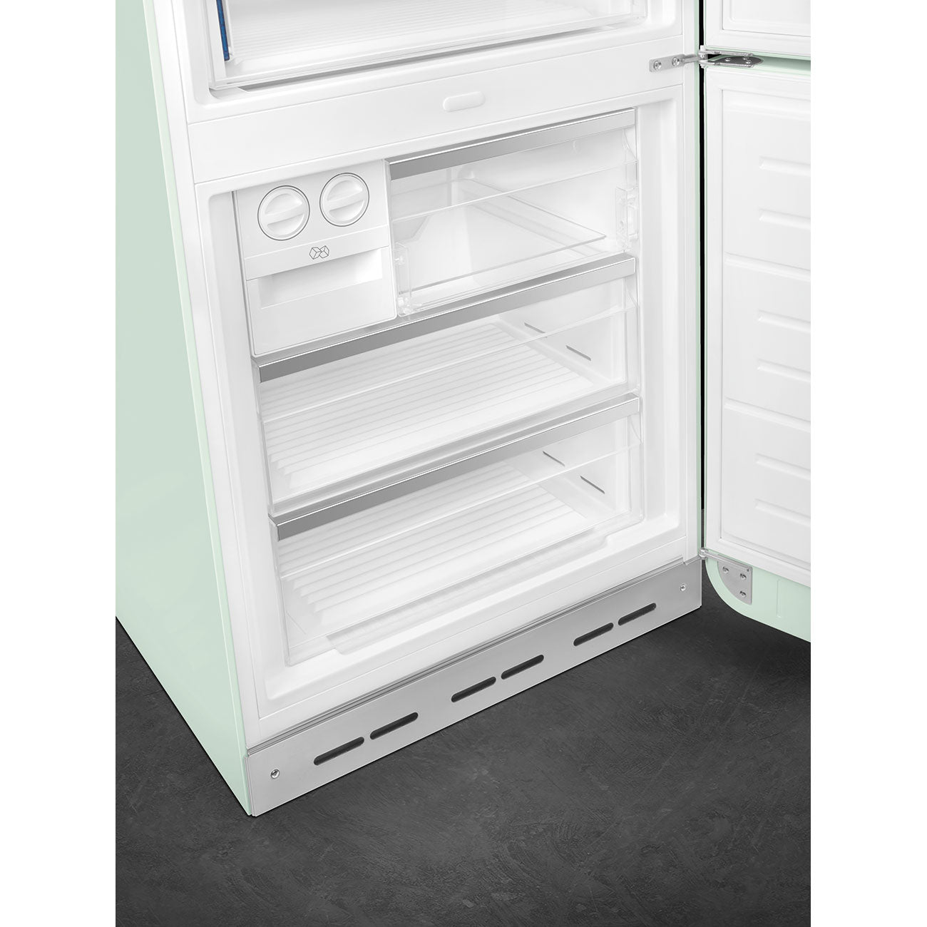 Refrigerator Retro-style Pastel green Glossy