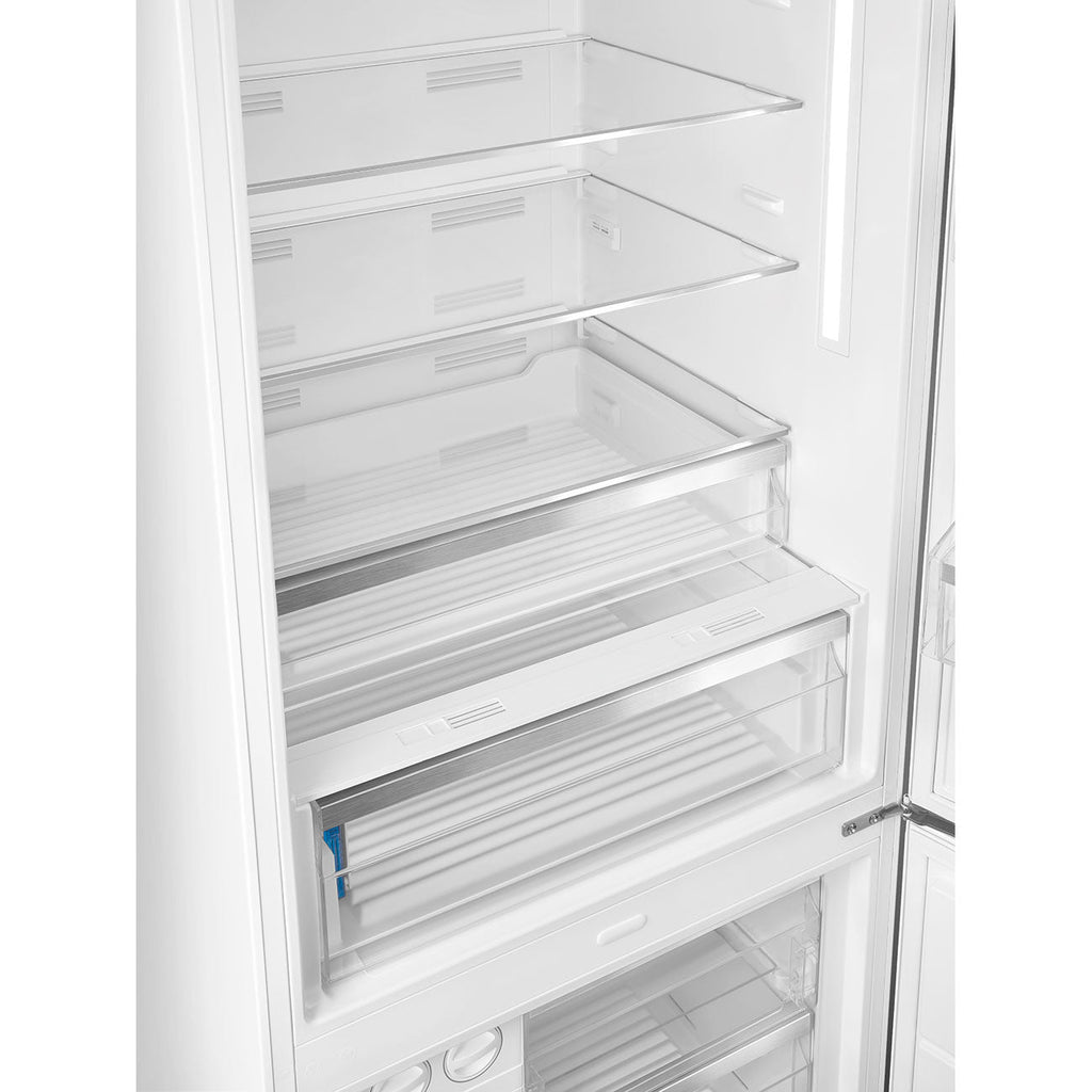 Refrigerator Retro-style White Glossy