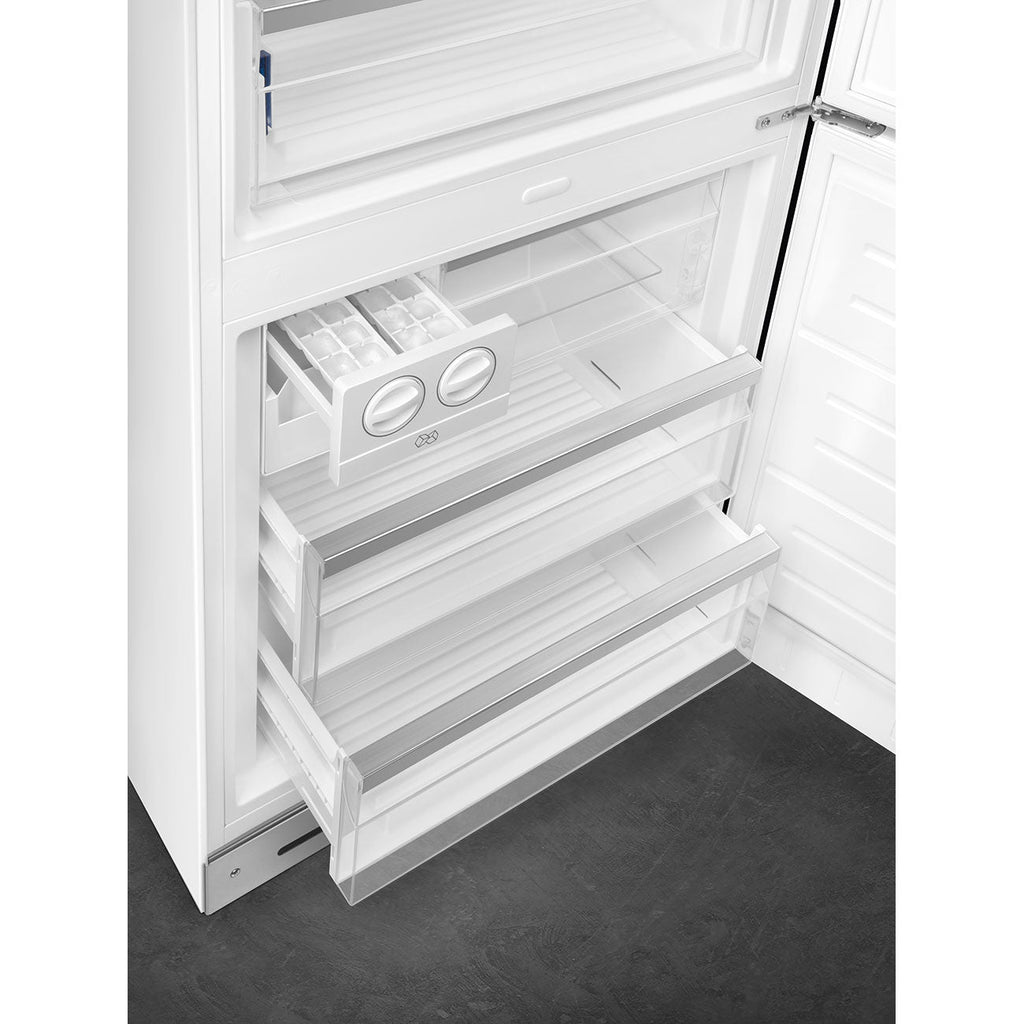 Refrigerator Retro-style White Glossy
