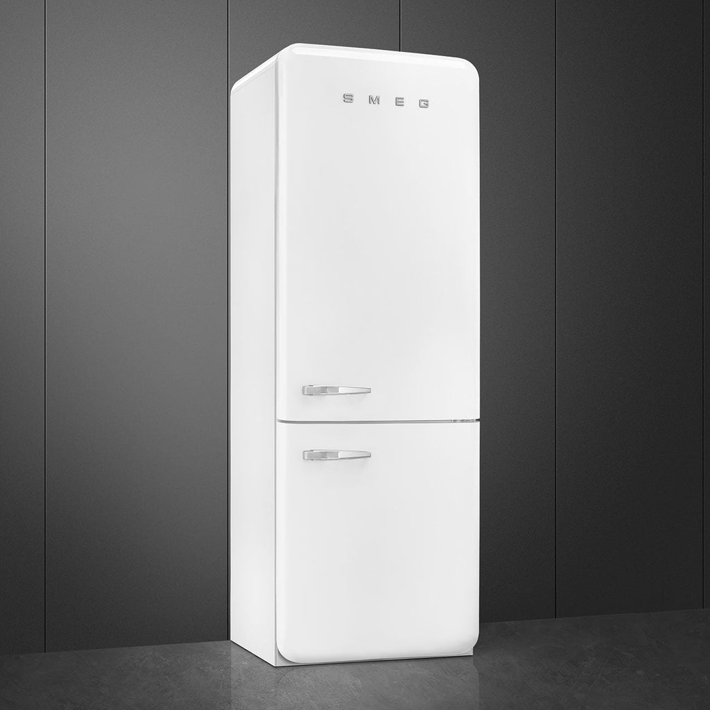 Refrigerator Retro-style White Glossy