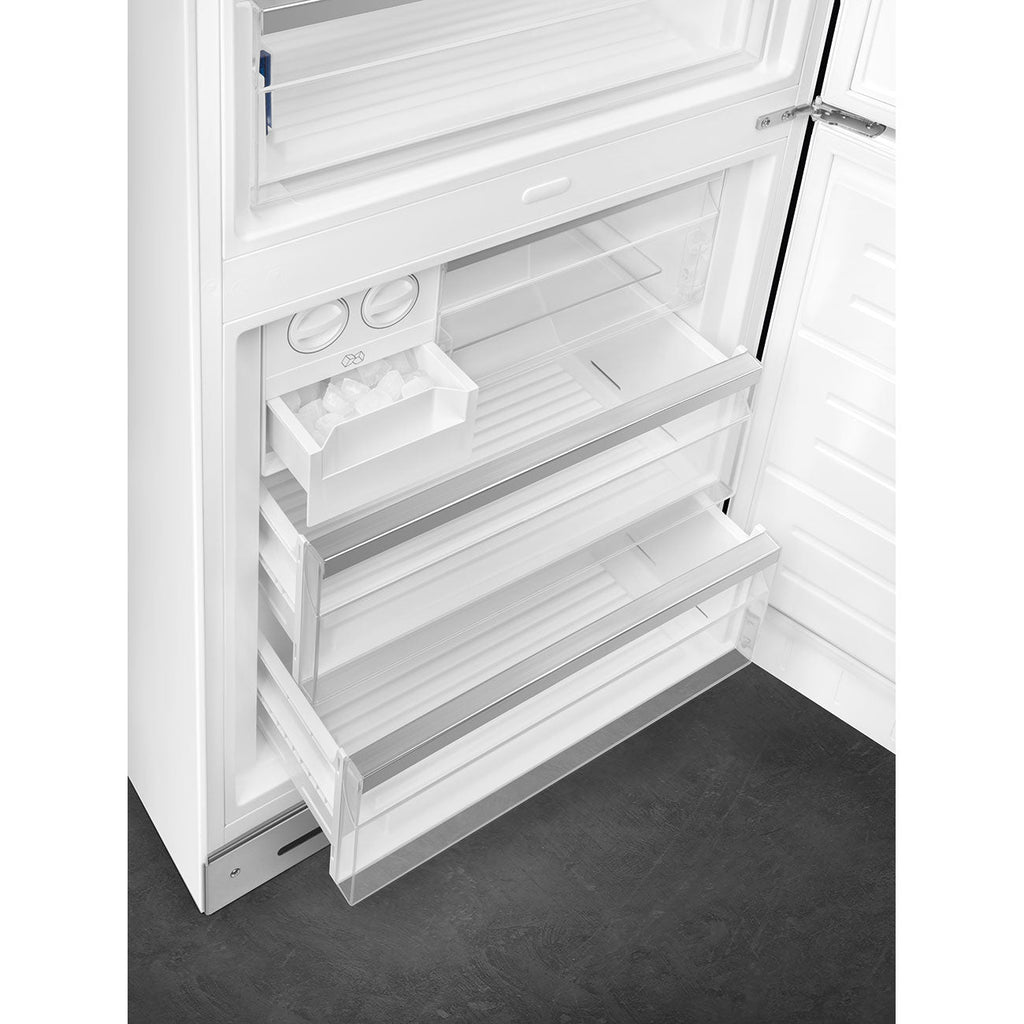 Refrigerator Retro-style White Glossy