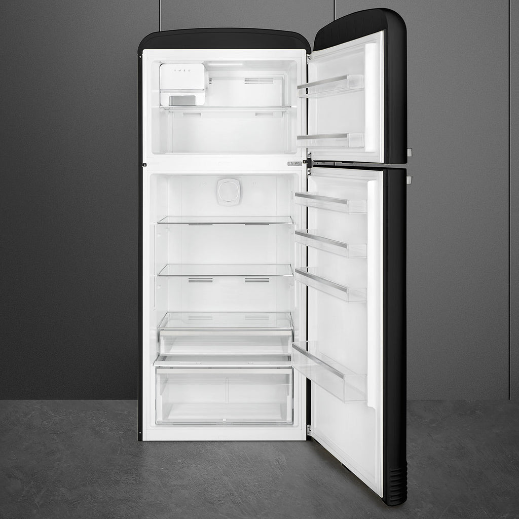 Refrigerator Retro-style Black Glossy