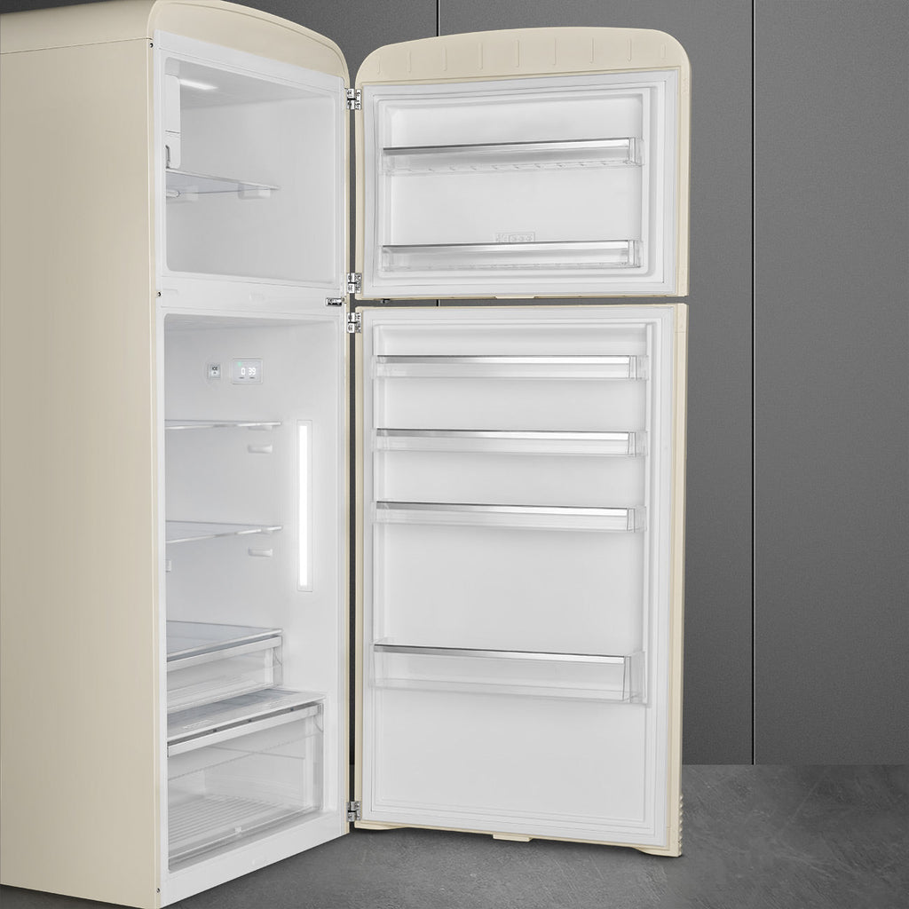 Refrigerator Retro-style Cream Glossy