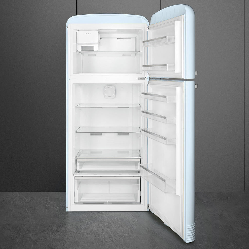 Refrigerator Retro-style Pastel blue Glossy