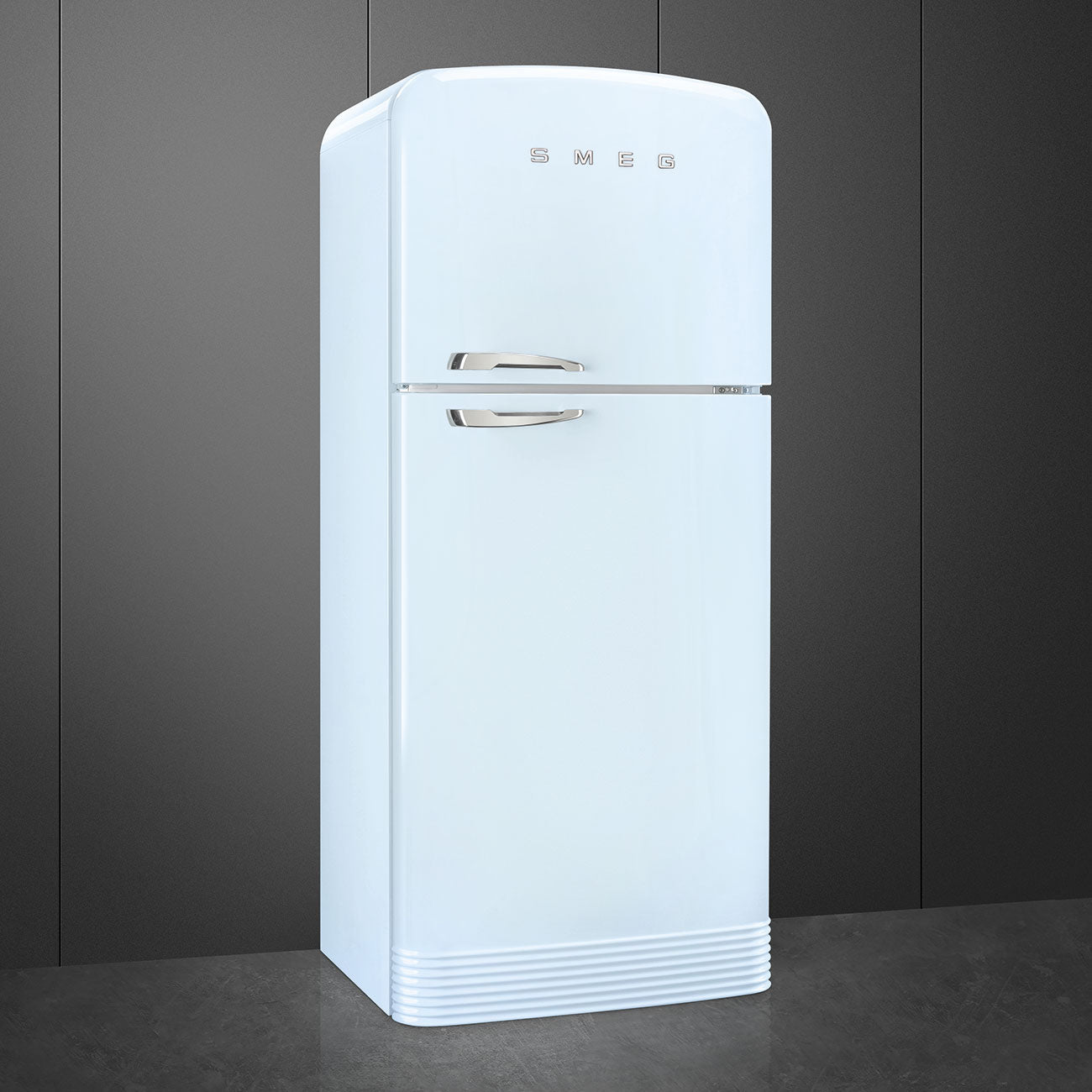Refrigerator Retro-style Pastel blue Glossy