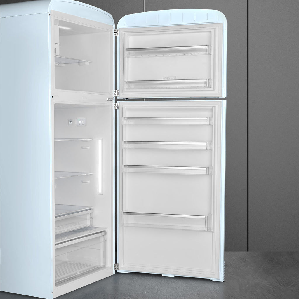 Refrigerator Retro-style Pastel blue Glossy