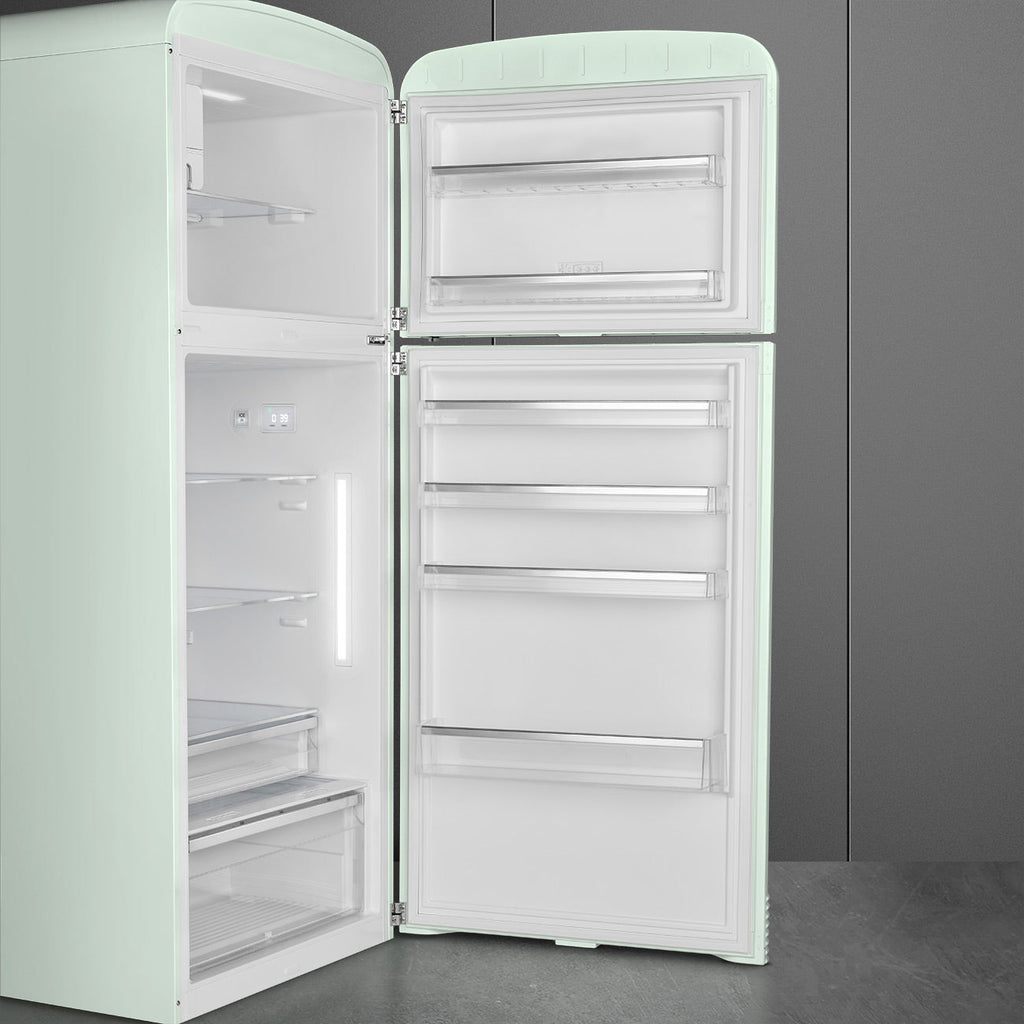 Refrigerator Retro-style Pastel green Glossy