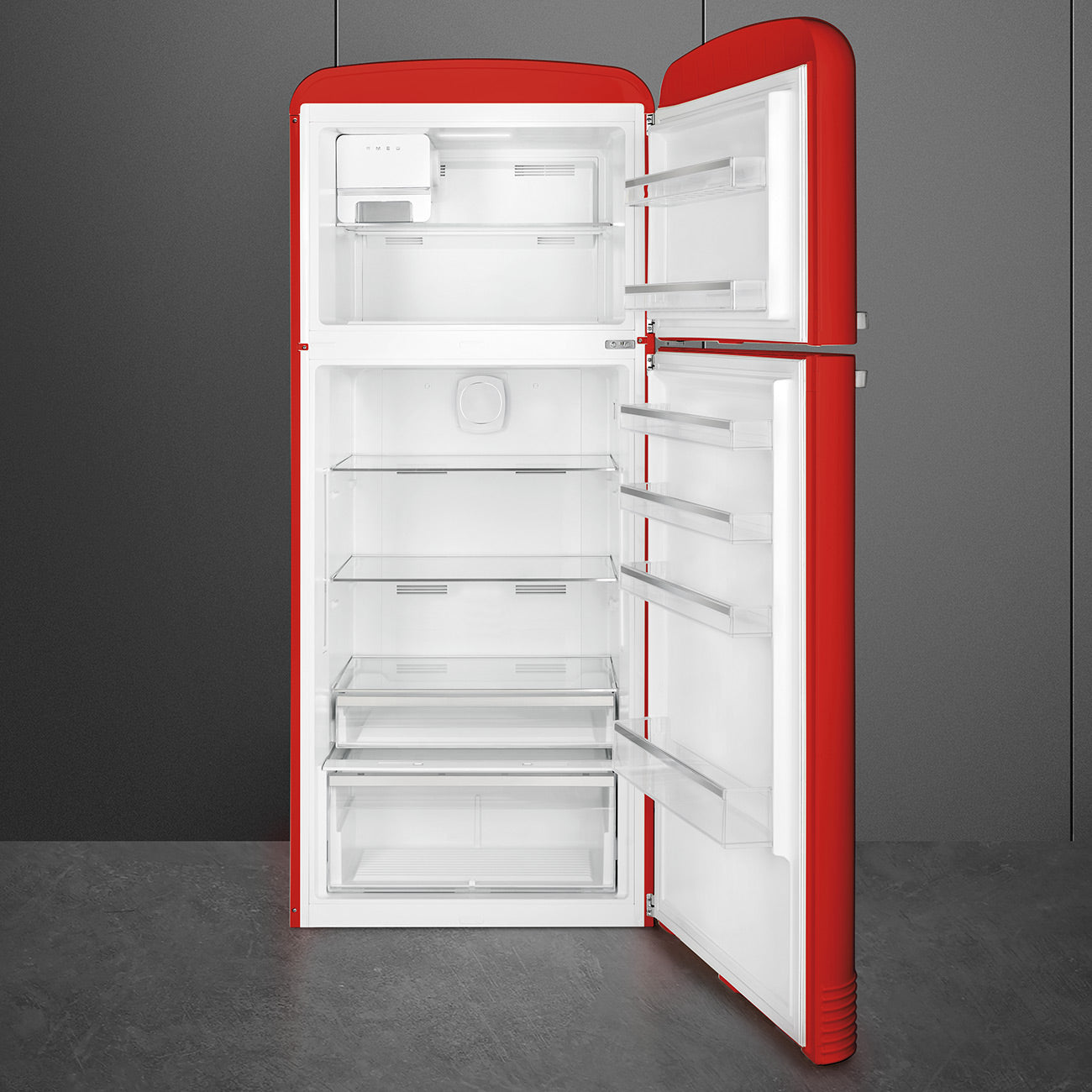 Refrigerator Retro-style Red Glossy