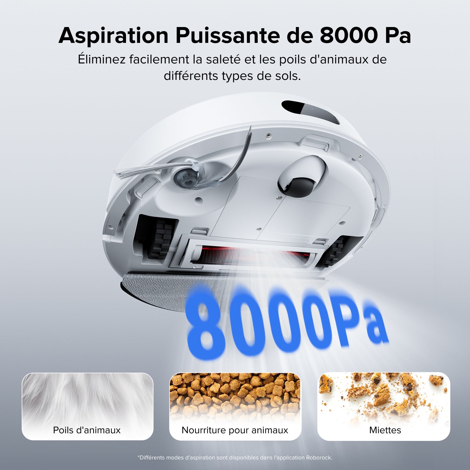 Roborock Q7 L5 robot aspirateur avec aspiration de 8 000 Pa