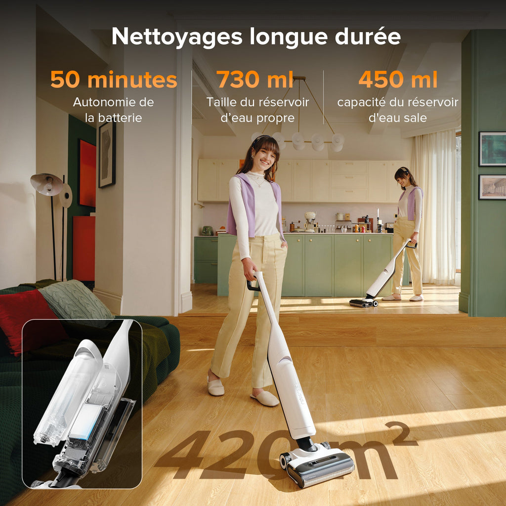 Aspirateur laveur Roborock Flexi Pro