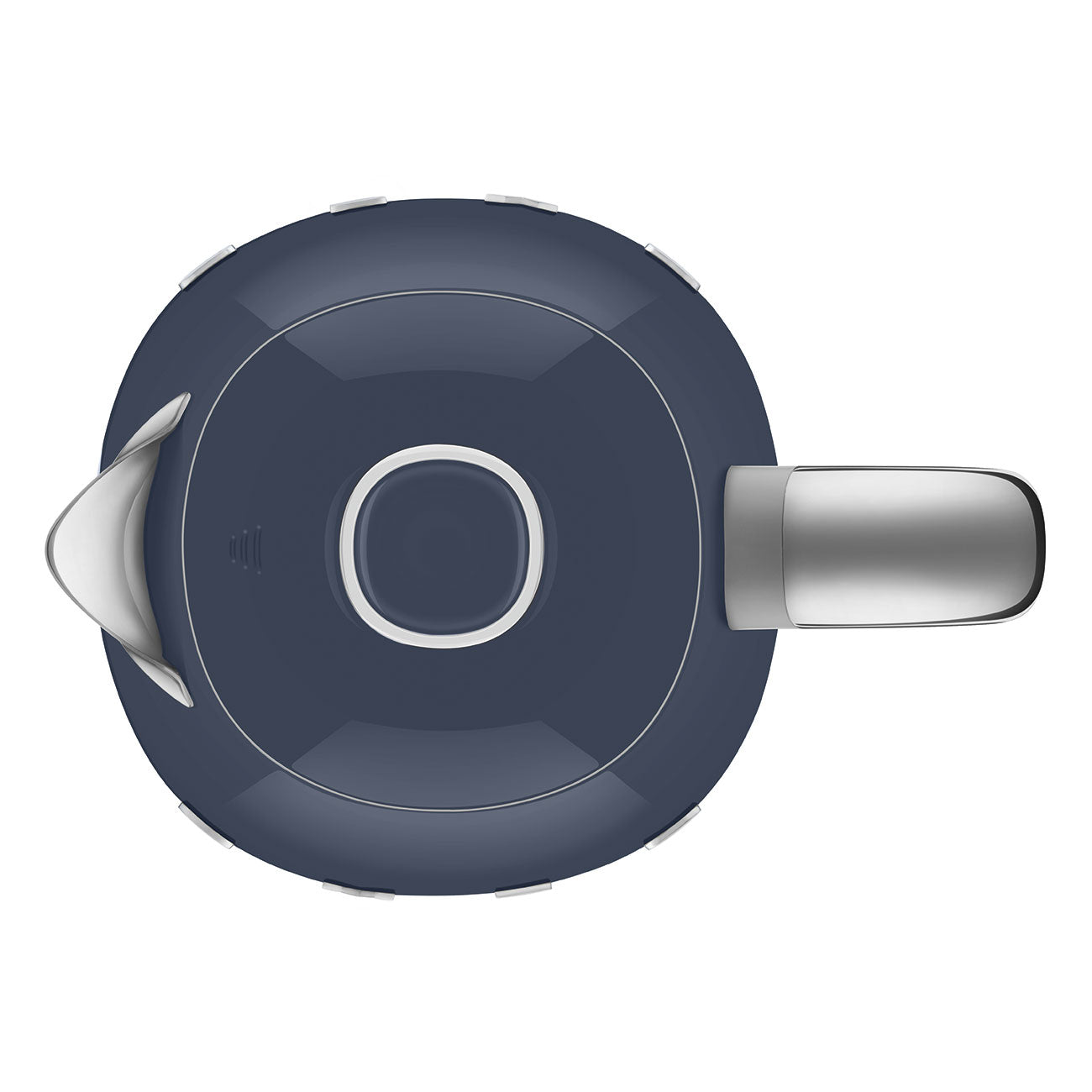 Electric Kettle Retro-style Navy Blue Glossy