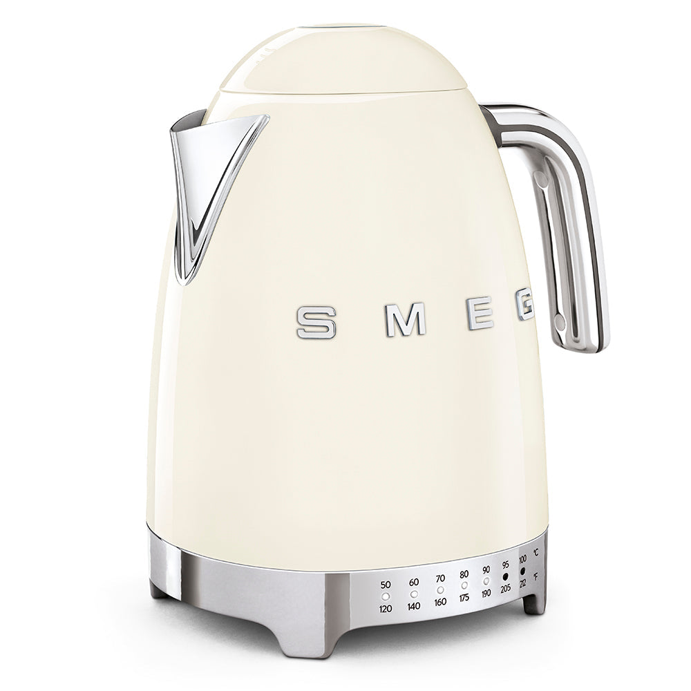Electric Kettle Retro-style Cream Glossy