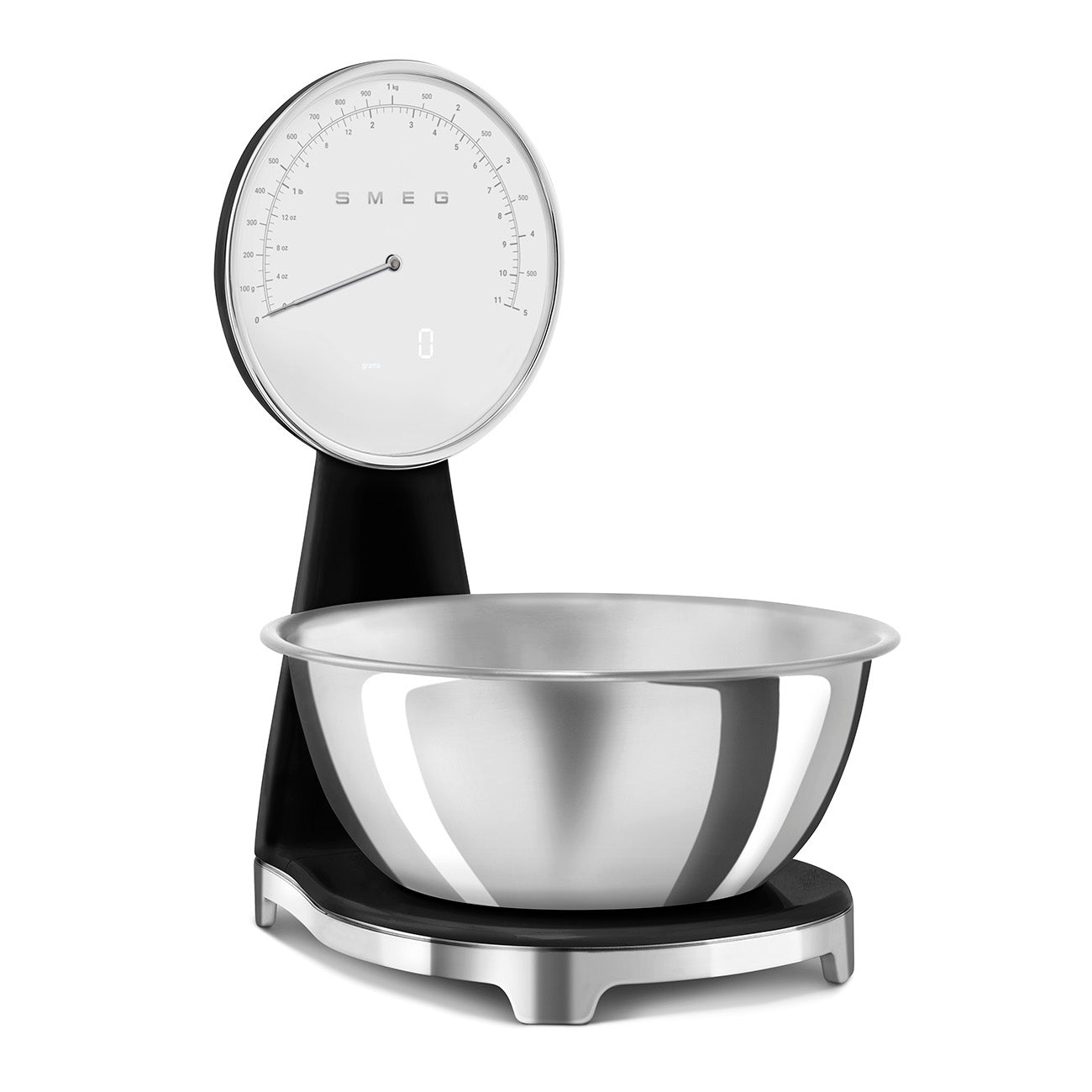 Kitchen Scales Retro-style Black Glossy