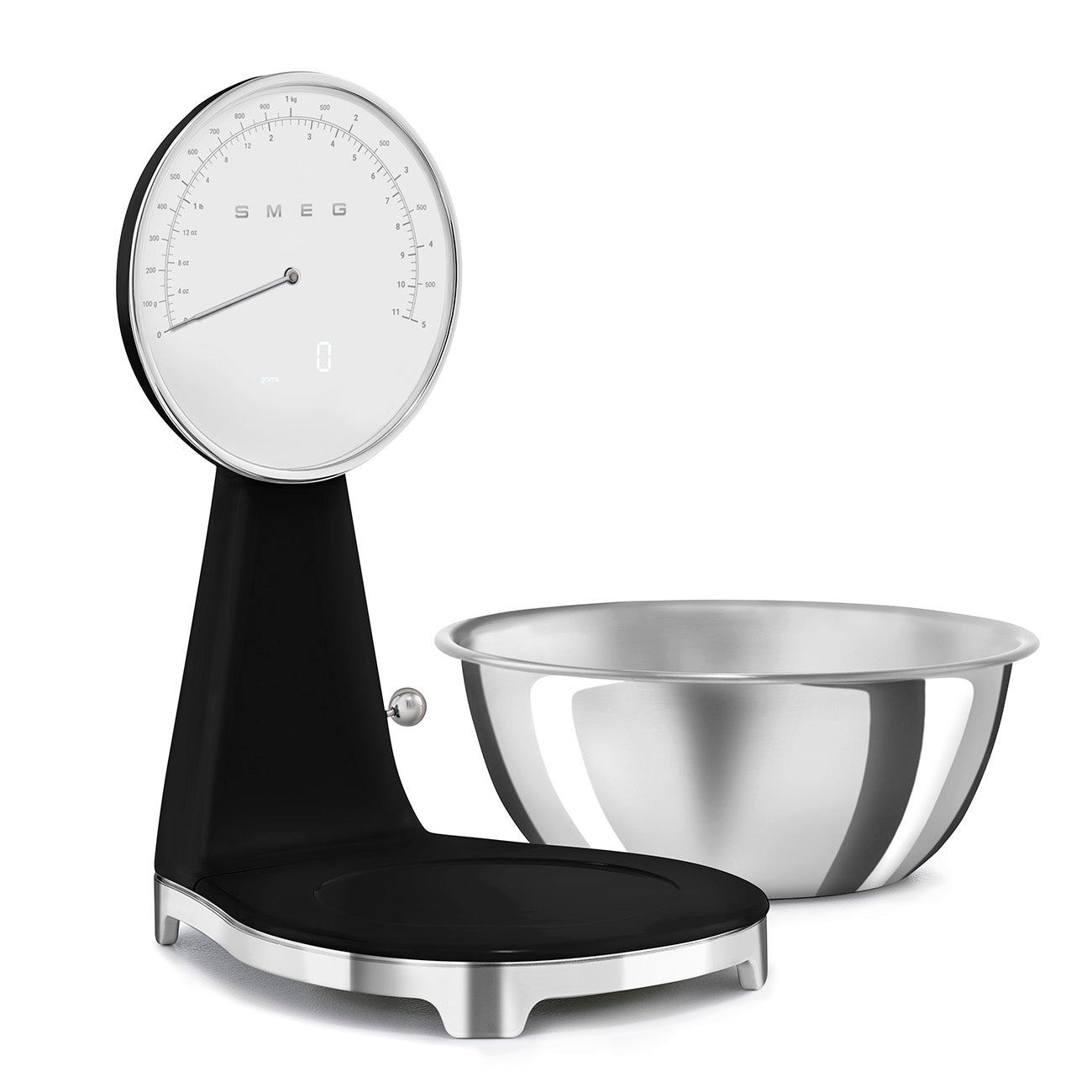 Kitchen Scales Retro-style Black Glossy