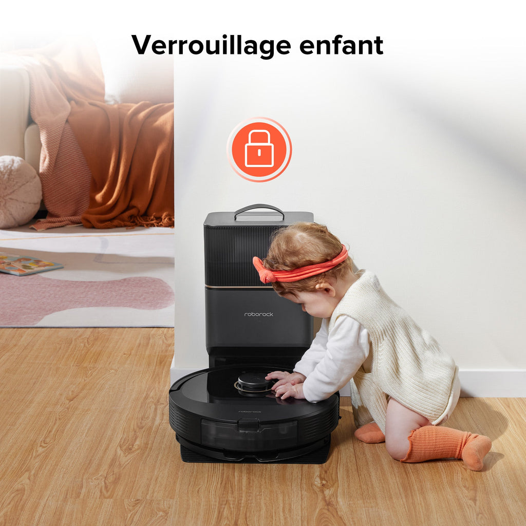 Roborock Q8 Max+ robot aspirateur avec station de vidage automatique