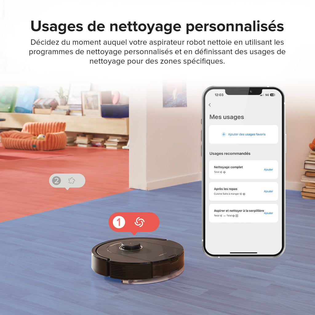 Roborock Q5 Pro+ robot aspirateur avec station de vidage automatique